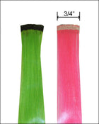 Hi Light 18 inch Clip-in in Green, Hot Pink