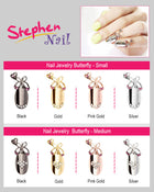 Nail Jewelry Butterfly (S-Pink Gold)