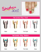 Nail Jewelry Wing (S-Pink Gold)