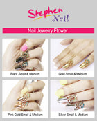 Nail Jewelry Flower (S-Gold)