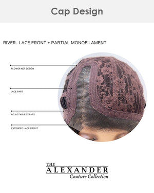 River (Exclusive) | Lace Front & Monofilament Part Synthetic Wig by Alexander
