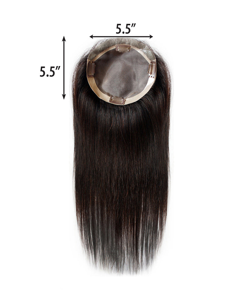 TP Illusion | Monofilament Remy Human Hair Toppers by Elegante