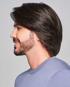 Sharp | Average/Large Men's Lace Front & Monofilament Human Hair Blend Wig by HIM