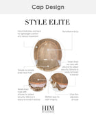 Style Elite | Average/Large Men's Lace Front & Monofilament Top Synthetic Wig by HIM