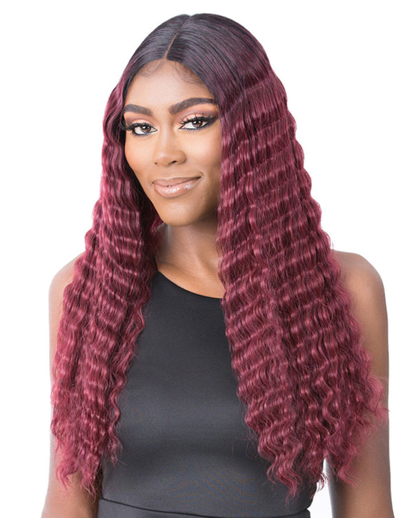 HD Lace Crimped Hair-3 in TTBurgundy