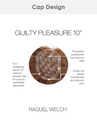 Guilty Pleasure 10 inch | Lace Front & Monofilament Remy Human Hair Topper by Raquel Welch